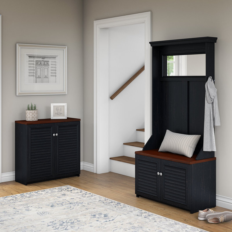 Beachcrest Home Fairview Entryway Storage Set with Hall Tree & Reviews